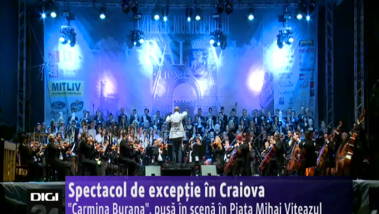 Carmina Burana în Piaţa Mihai Viteazul din Craiova
