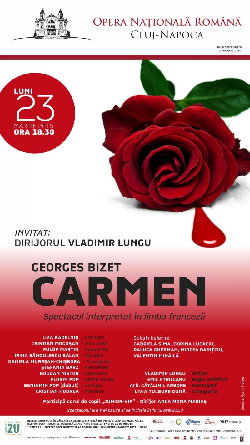 Carmen, celebrul titlu revine într-un spectacol seducător și exuberant