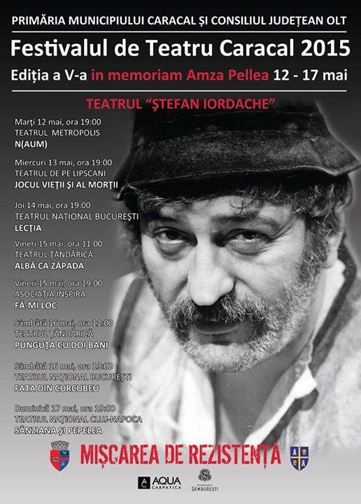 Festivalul de Teatru Caracal, ediţie in memoriam Amza Pellea