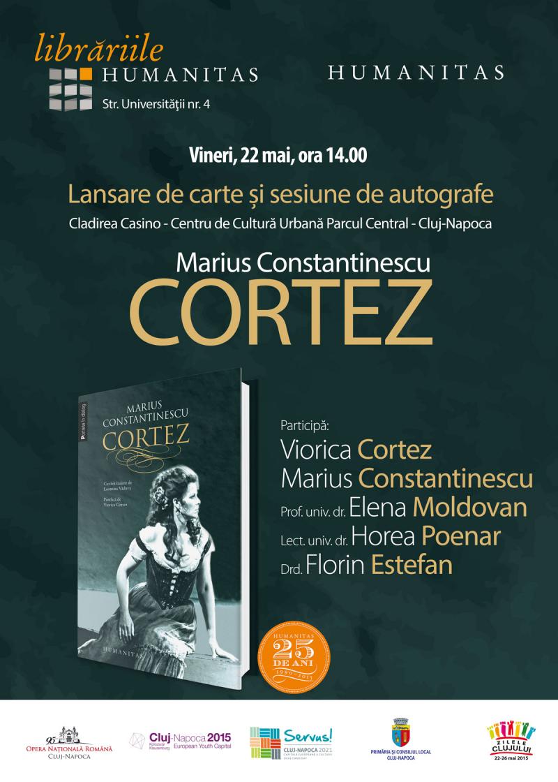 Lansare de carte Viorica CORTEZ, vineri 22 mai‏