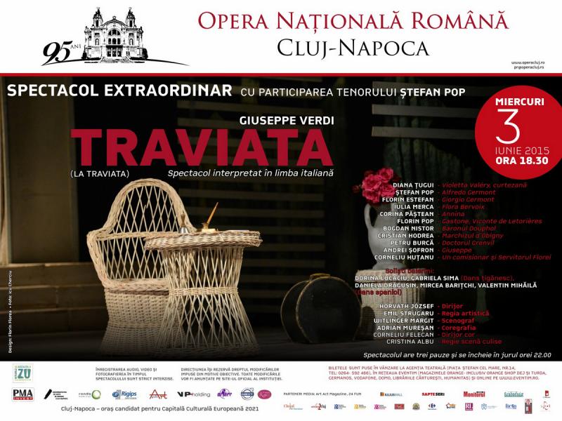 TRAVIATA, un spectacol seducător și emoționant la Cluj-Napoca