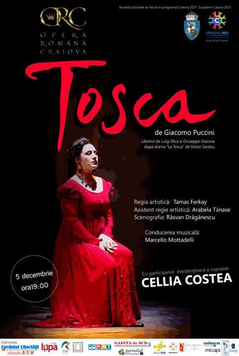Cellia Costea in Tosca pe scena din Banie
