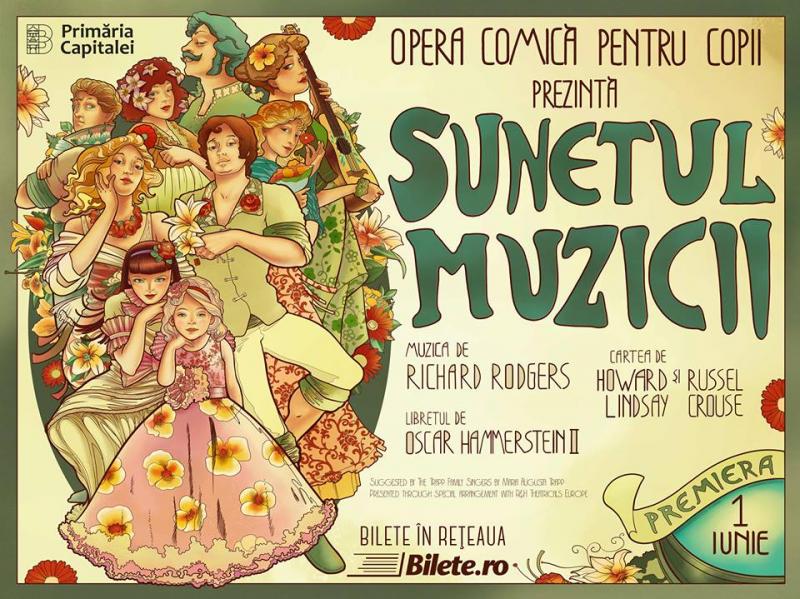 "Sunetul muzicii" revine la Opera pentru Copii