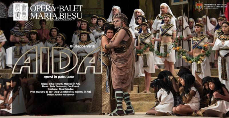 "Aida" online, astăzi, de la Opera din Chișinău