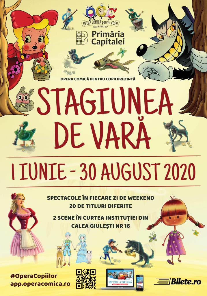 Bilete disponibile pentru STAGIUNEA DE VARĂ OCC (01 iunie – 30 august)
