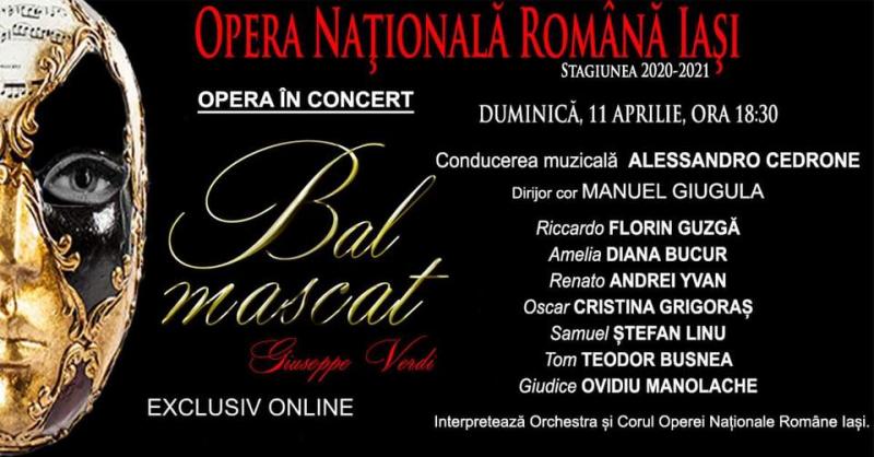 Astăzi, online, BAL MASCAT de Giuseppe Verdi