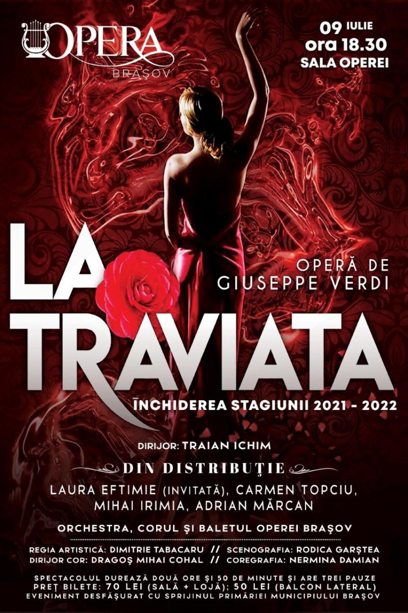 â€žLa Traviataâ€� Ã®nchide stagiunea 2021 â€“ 2022 a Operei BraÈ™ov