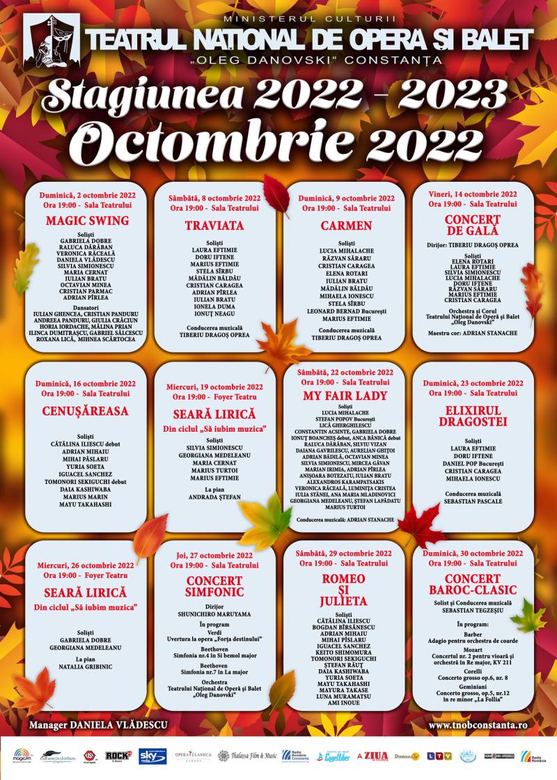 Program octombrie 2022
