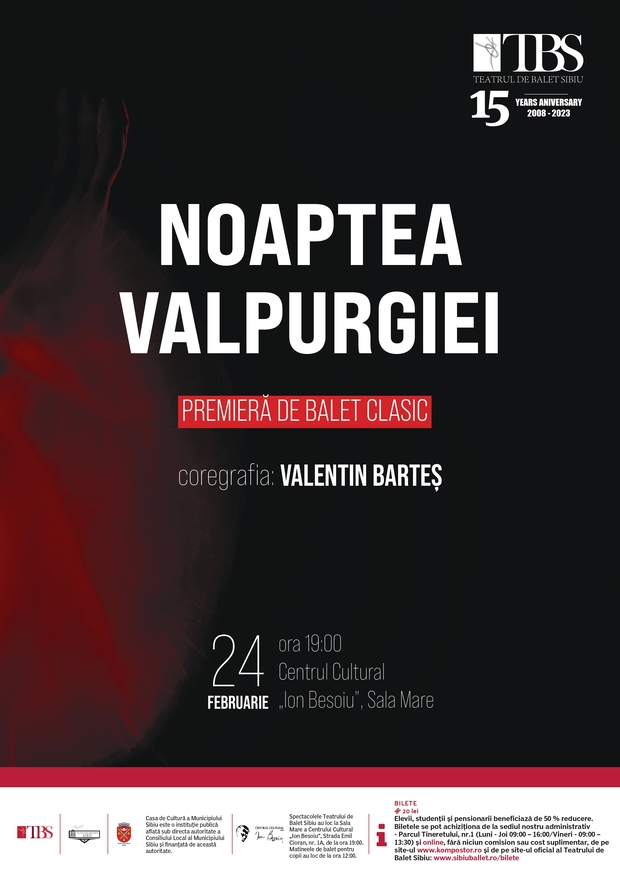 Valentin BarteÈ™ monteazÄƒ la Sibiu baletul clasic â€žNoaptea Valpurgieiâ€�