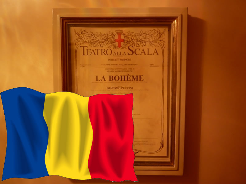"La Scala, în mijlocul sălii, era un drapel românesc enorm!"