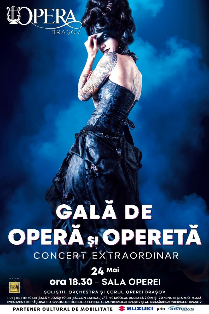 „Gală de operă și operetă”, la finalul acestei săptămâni,  la Opera Brașov