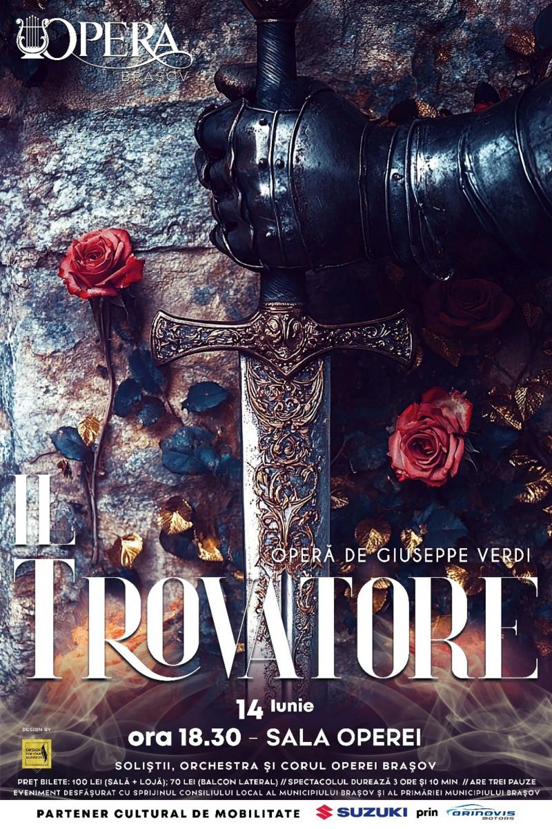 „Il Trovatore”, o poveste de dragoste și moarte, pe scena Operei Brașov