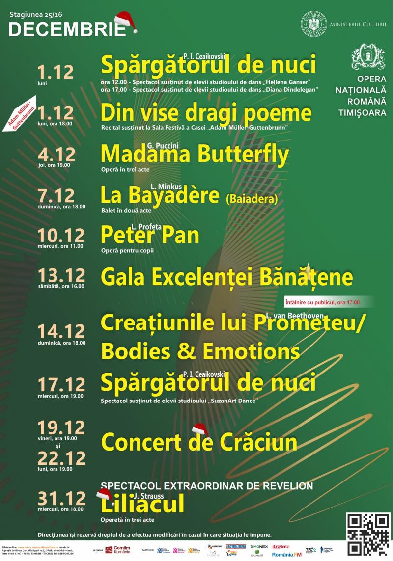 Program decembrie 2025