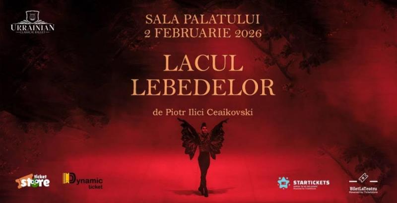 „Lacul lebedelor”, pe 2 februarie 2026 la Sala Palatului