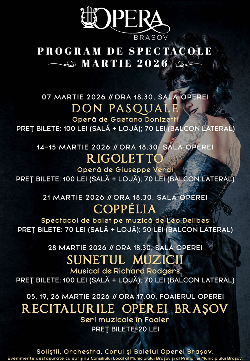 Program martie 2026