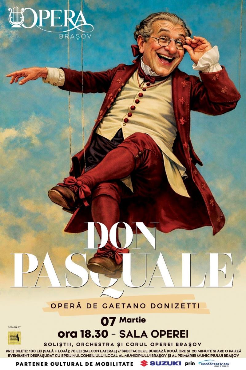 „Don Pasquale” revine pe scena Operei Brașov!