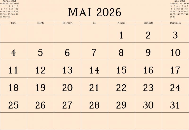 Program mai 2026