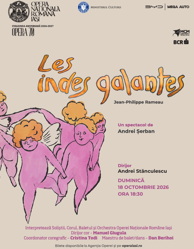 „Indiile galante”  la Opera Iași