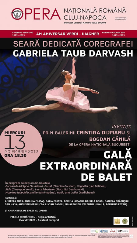 Gala Extraordinara de Balet realizata in onoarea coregrafei Gabriela Taub Darvash